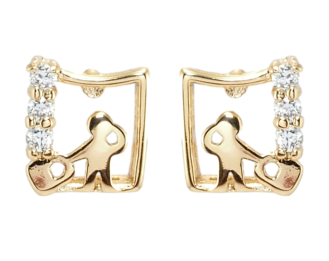 

Серьги Xuping Позолота 18K гвоздики (пусеты) "Человечки"