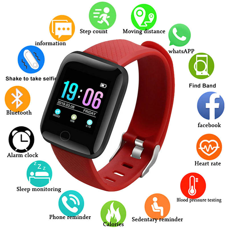 

Многофункциональные смарт часы SMART WATCH 116+ red