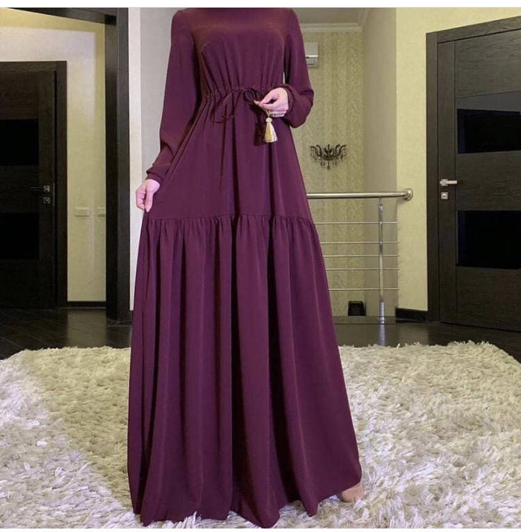 

Платье макси с длинными рукавами