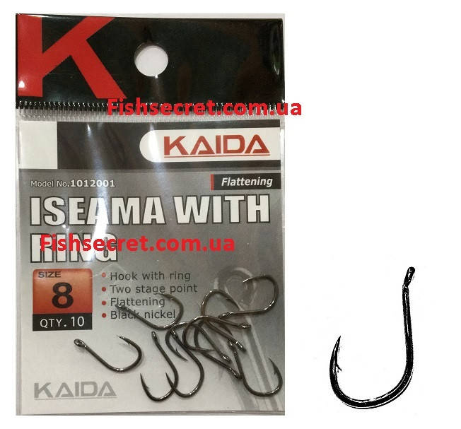 

Крючок KAIDA Iseama With Ring 8