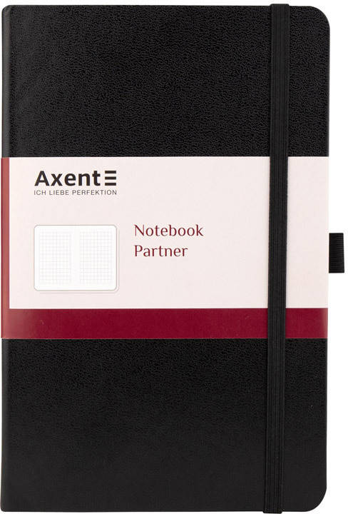 

Записная книга А5 Axent Partner, черная