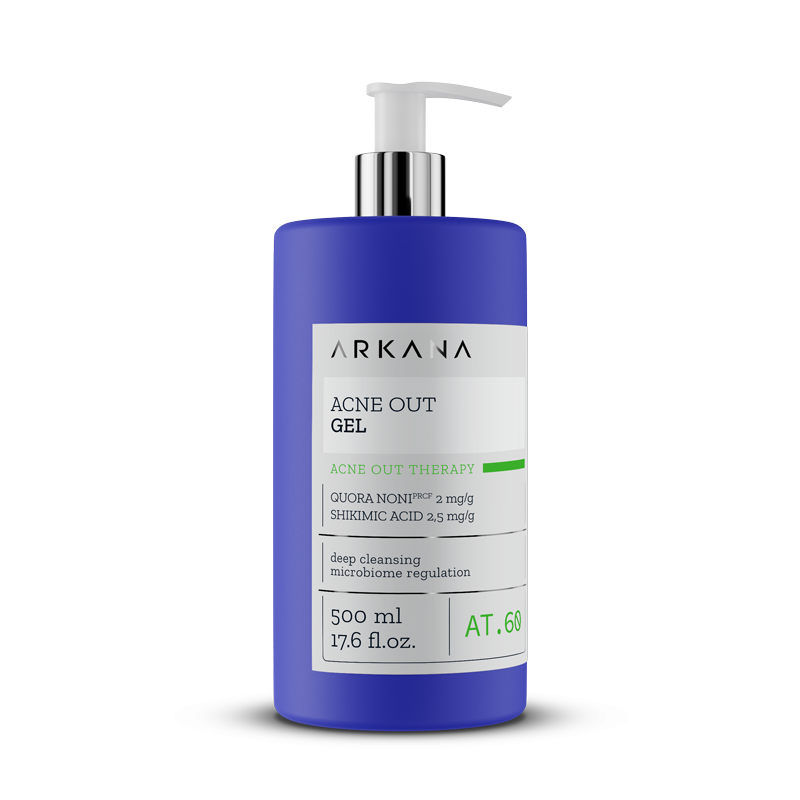 

Acne Out Gel - Очищающий гель для жирной, комбинированной кожи с признаками акне, 500 мл