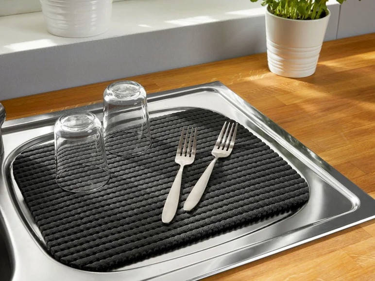 

Коврики кухонные для сушки посуды ERNESTO, набор 2 шт. 37 х 28 см, коврик для посуды