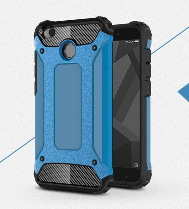 

Чехол Guard для Xiaomi Redmi 4X Бампер бронированный Immortal Blue, Голубой