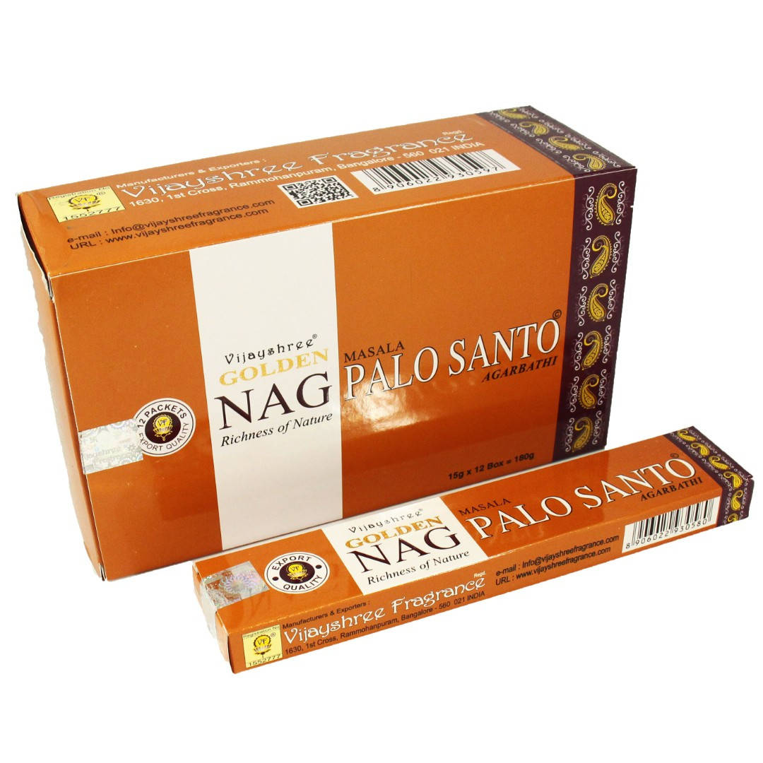 

Аромапалочки Golden Nag Palo Santo, Vijayshree, 15 грамм