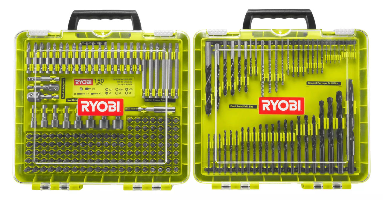 

Набор сверл и бит Ryobi RAKDD200, 200 шт. (5132004668)