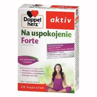 

Doppelherz Aktiv, для успокоения Форте с мелиссой, родиолой, хмелем, 5-HTP, магнием, витаминами 20 таб.