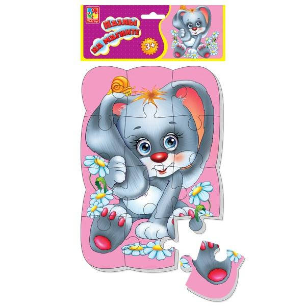 

Пазл на магните “Зайчик” А5, Vladi Toys