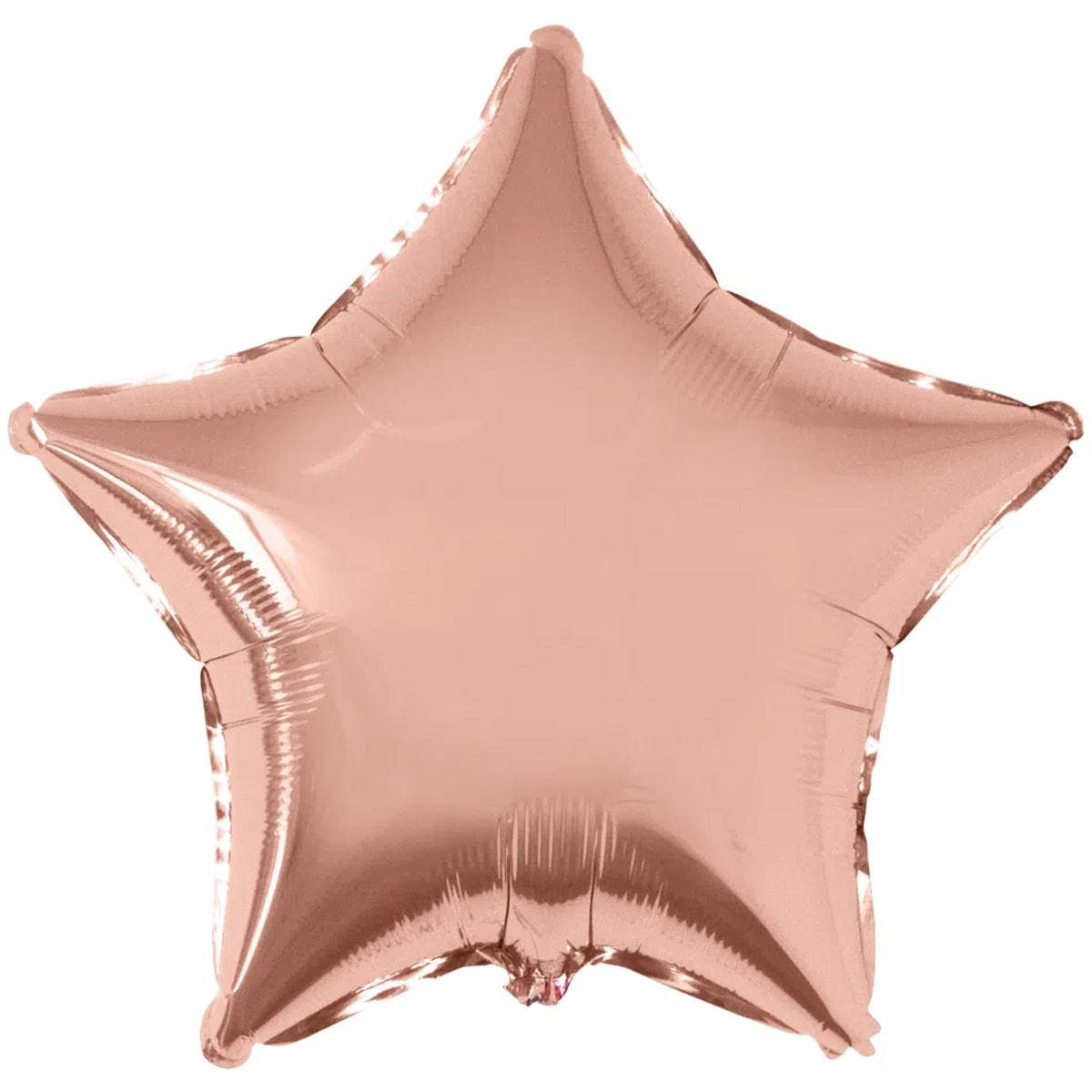 

FM 9" Фольгированный шар ЗВЕЗДА Металлик Rose Gold, Розовое золото