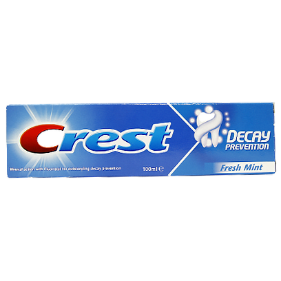 

Зубна паста Крест відбілююча Crest decay prevention freshmint 100ml 6шт/ящ (Код : 00-00011426)