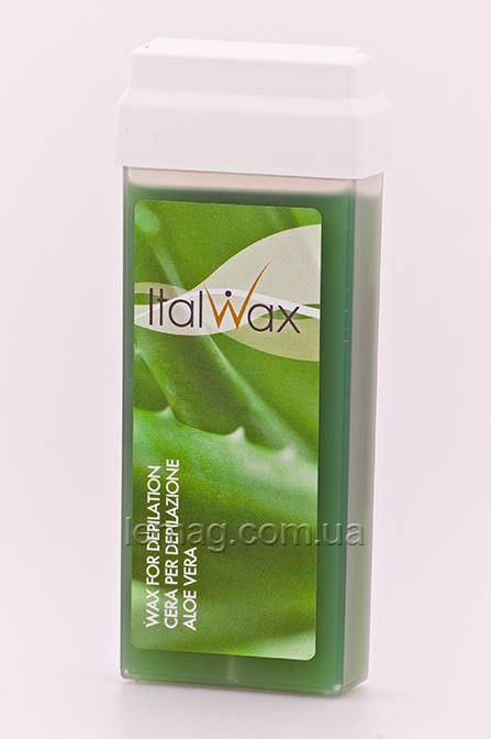 

ItalWax Воск в кассетах с широким роликом,100 мл - Алоэ вера