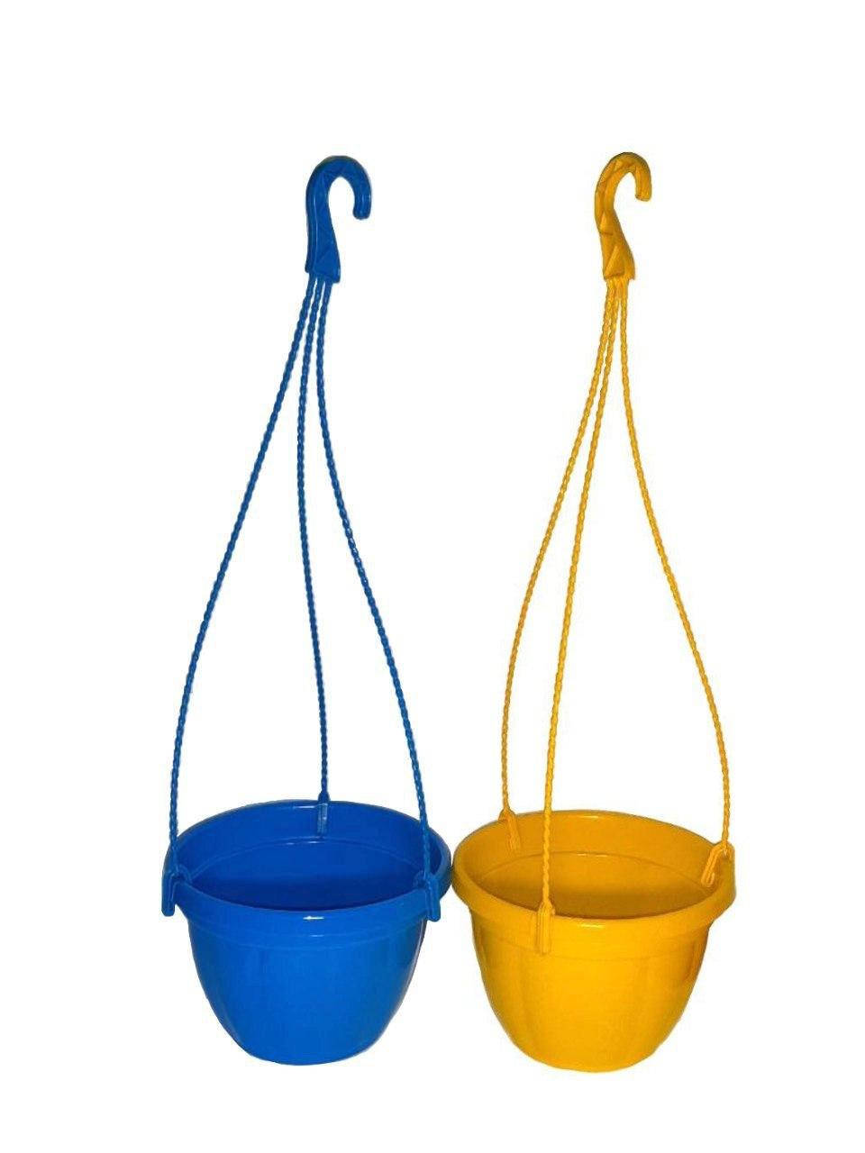 

Горшки підвісні патріотичні український прапор-набір! 3л., диаметр 20