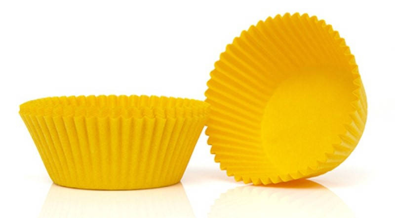 

Тарталетка бумажная для кексов/маффинов цветная, "Желтая" 7а, дно 5см (цена за 100 шт)