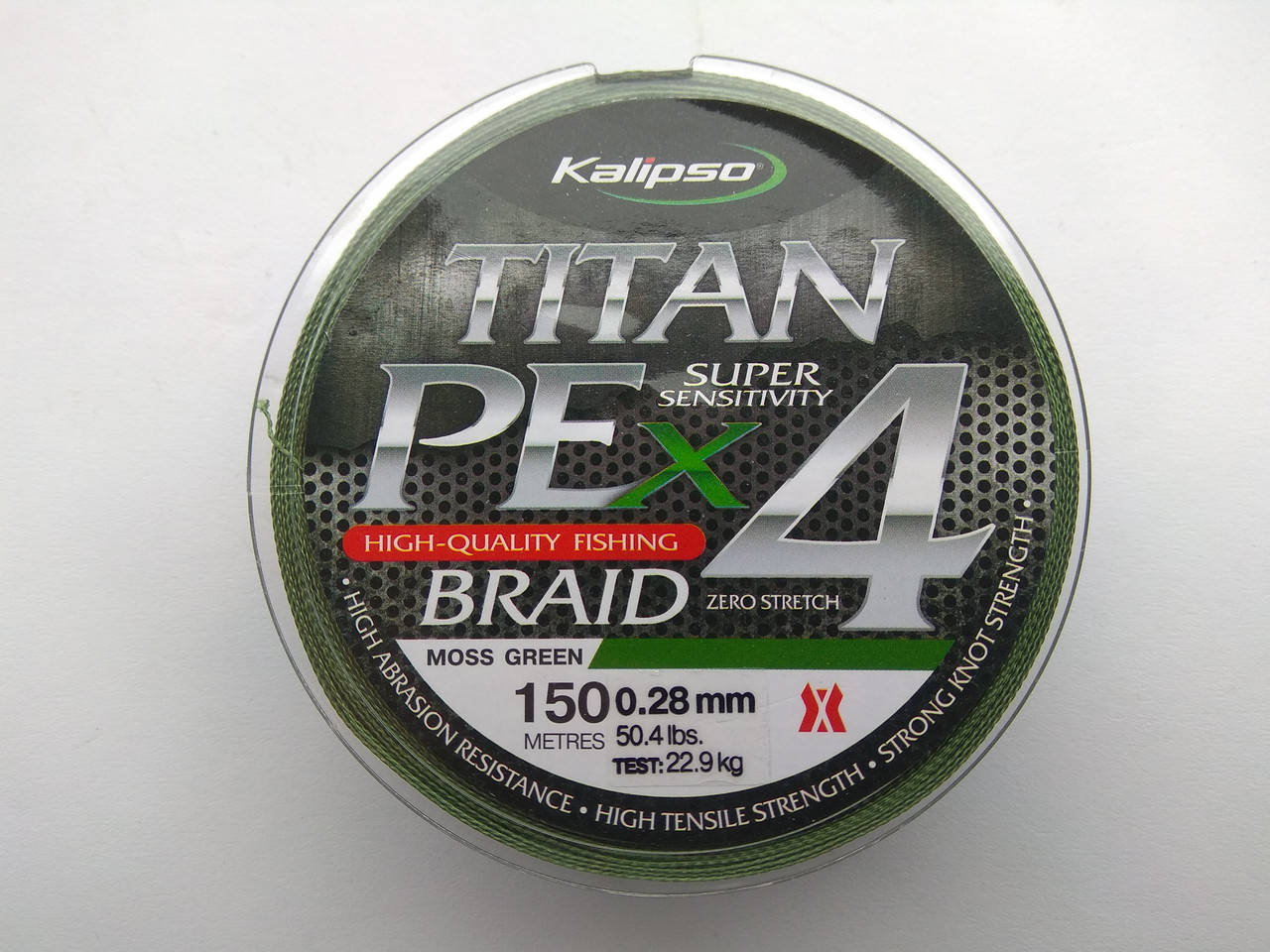 

Шнур Kalipso Titan PE X4 MG 150m 0.25, Зелёный