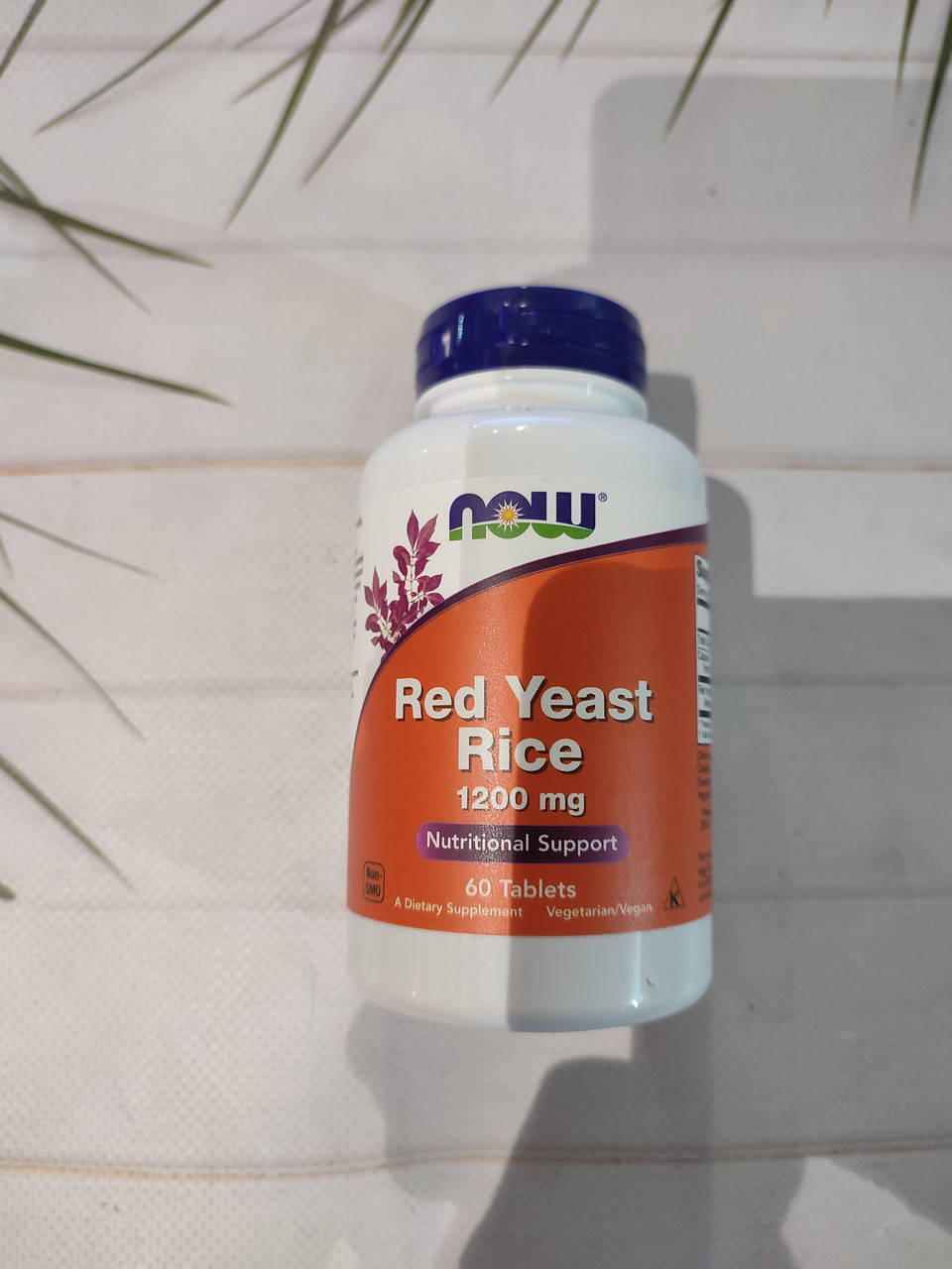 

Now Foods Red Yeast Rice 60 tab 1200 mg, червоний ферментований рис