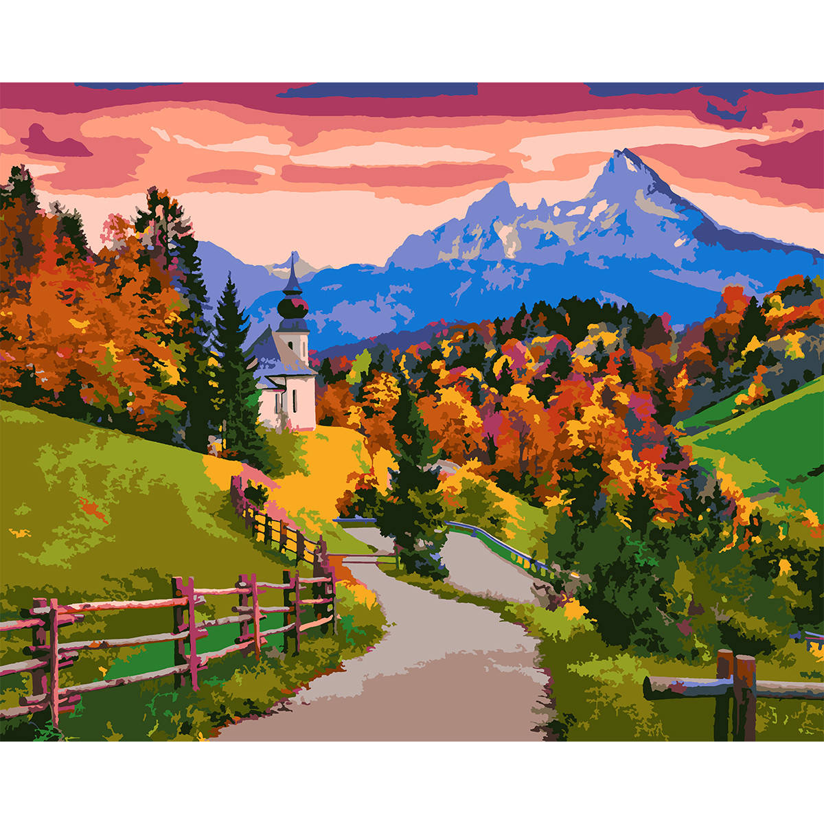 

Набор, картина по номерам "Дорога в горы", 40*50 см., SANTI