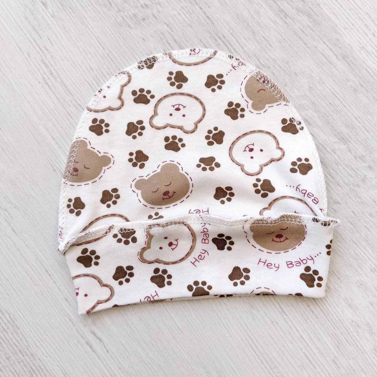 

Шапочка для малюка TEDDY, Молочный