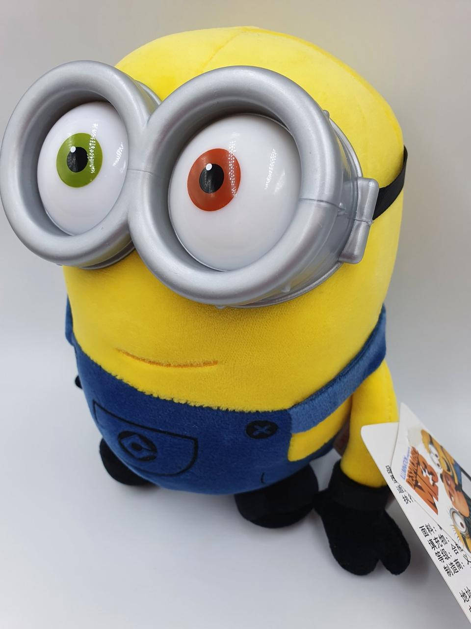 

Мягкая плюшевая игрушка Миньон (Minions) с 3D глазами 20см.