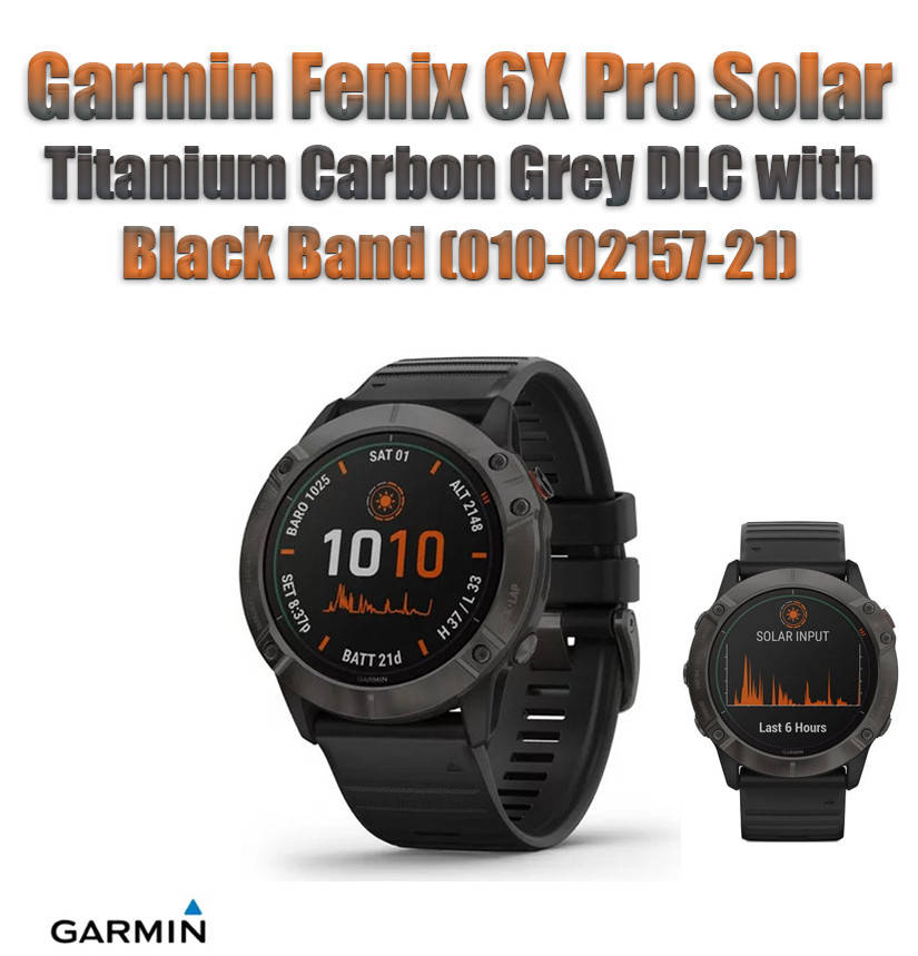

Смарт-часы Garmin Fenix 6X Pro Solar Titanium Carbon Grey DLC with Black Band (010-02157-21)