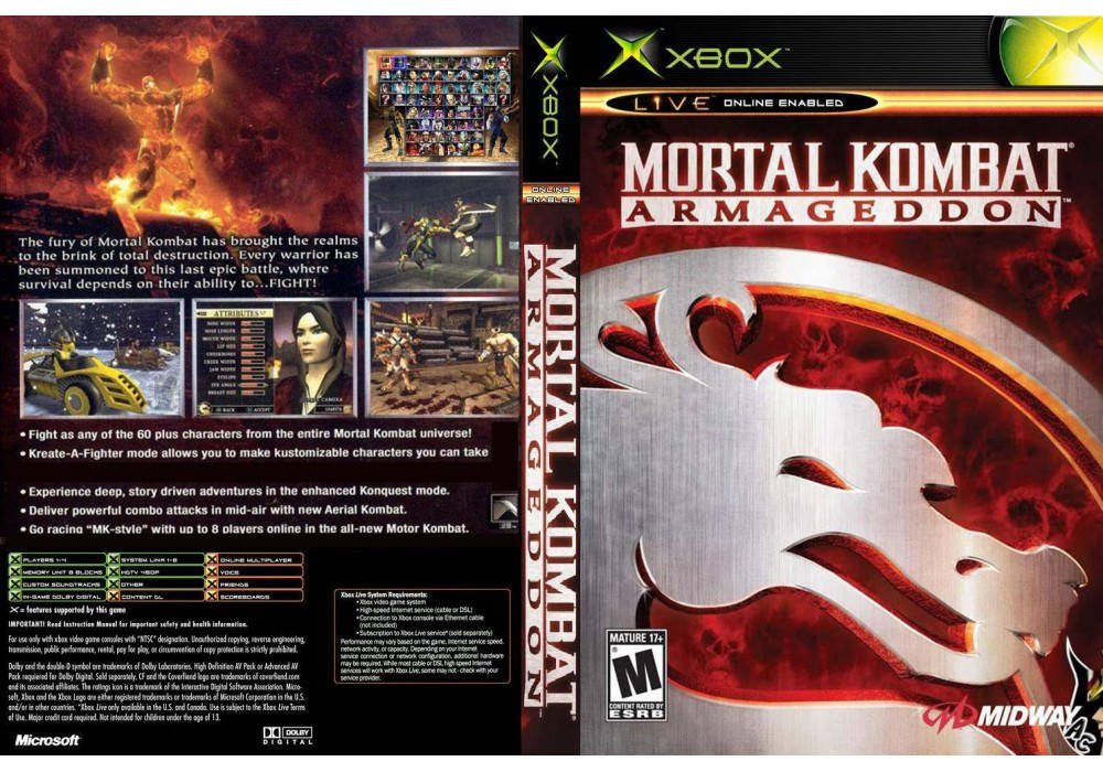 

Игра для игровой консоли Xbox 360E, Mortal Kombat Armageddon