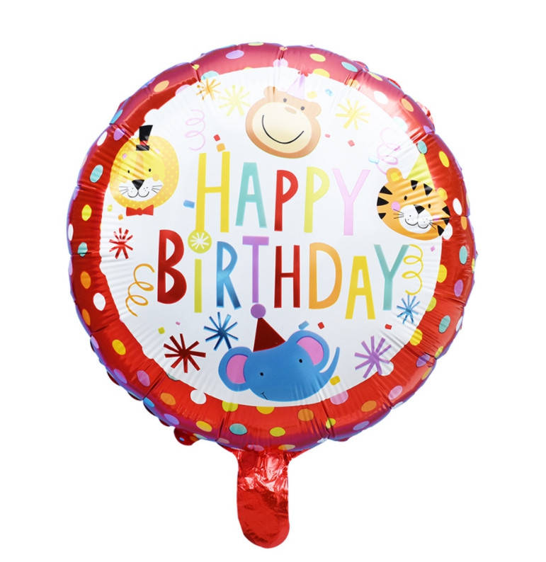 

Фольгированный шар Happy Birthday Бонифаций (Китай), Красный