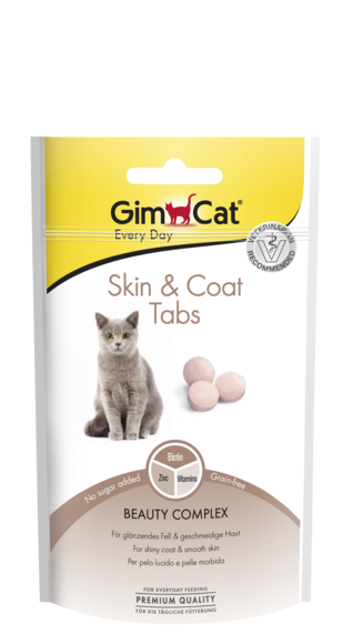 

Таблетки для здоровья кожи и шерсти кошек GimCat Skin & Coat Tabs 40 г Акция