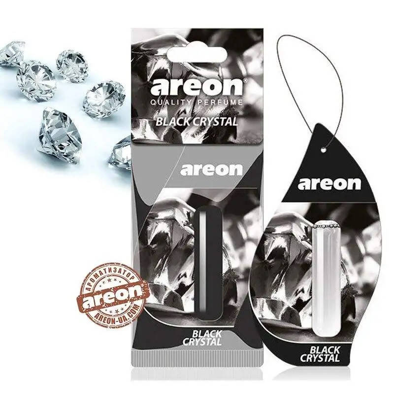 

Ароматизатор Areon (Освежитель воздуха в машину) "Mon Liquid" - жидкий (гель) листик 5мл_Black Crystal