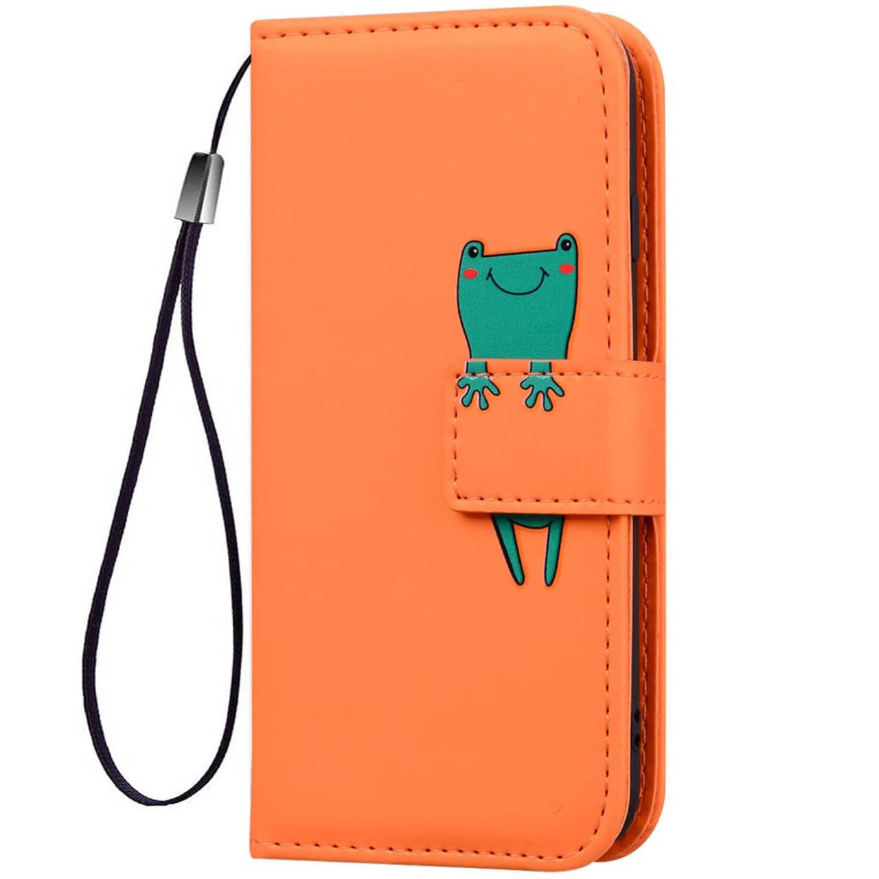 

Чехол-книжка Animal Wallet для Apple iPhone X / XS Frog, Оранжевый