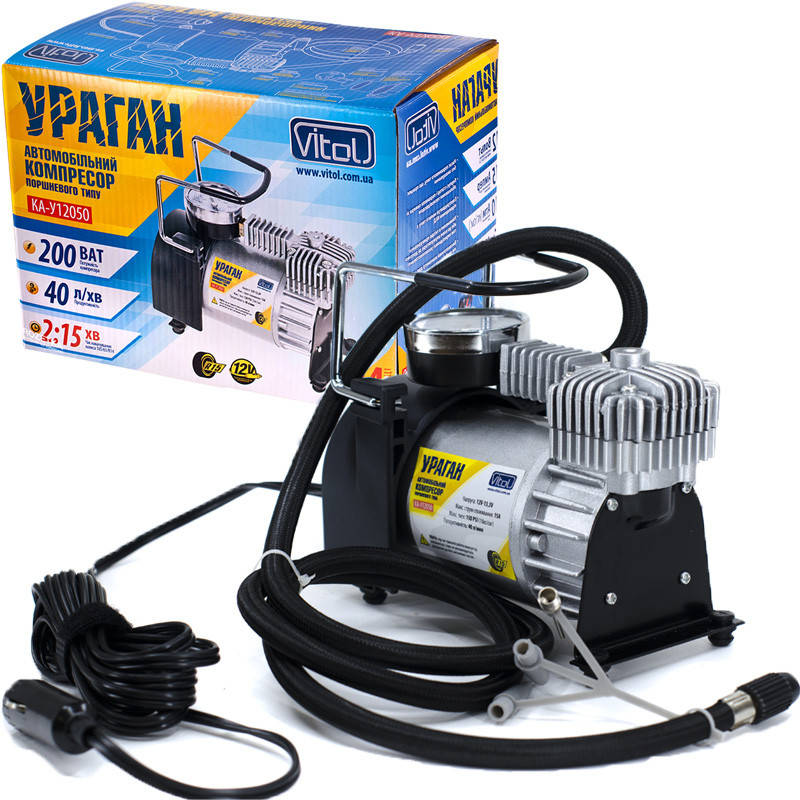 

Компрессор автомобильный Ураган Vitol КА-У12050