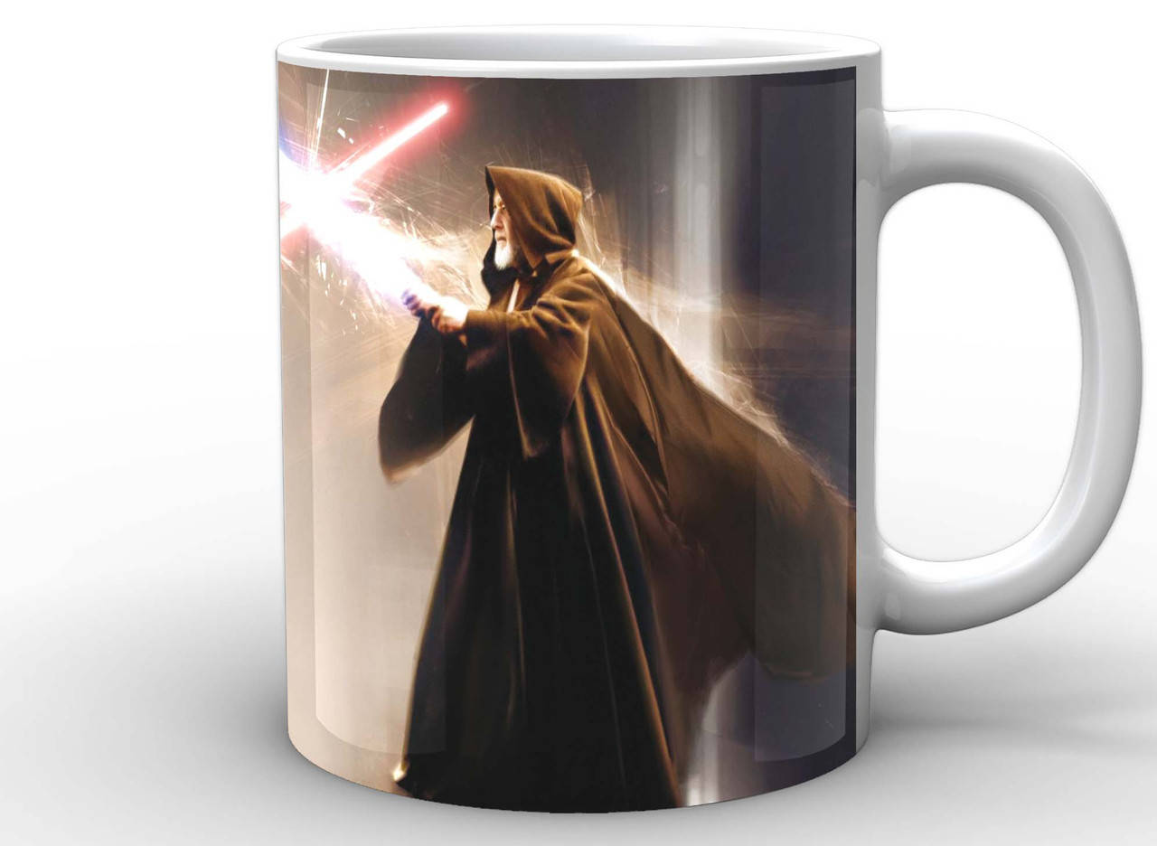 

Кружка Geek Land белая Звёздные войны Star Wars схватка SW.002.10, Белый