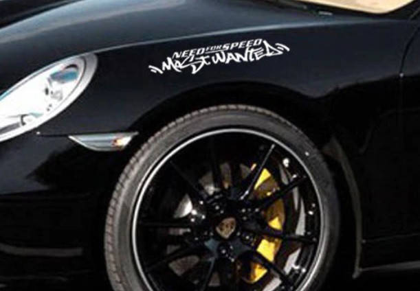 

Наклейки на машину 3D TUNING STUDIO Need for speed 300х60х0.060мм=2штуки, Черный