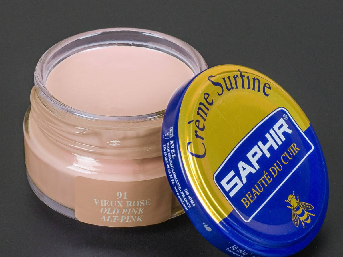

Увлажняющий крем для обуви Saphir Creme Surfine Пастельно-розовый