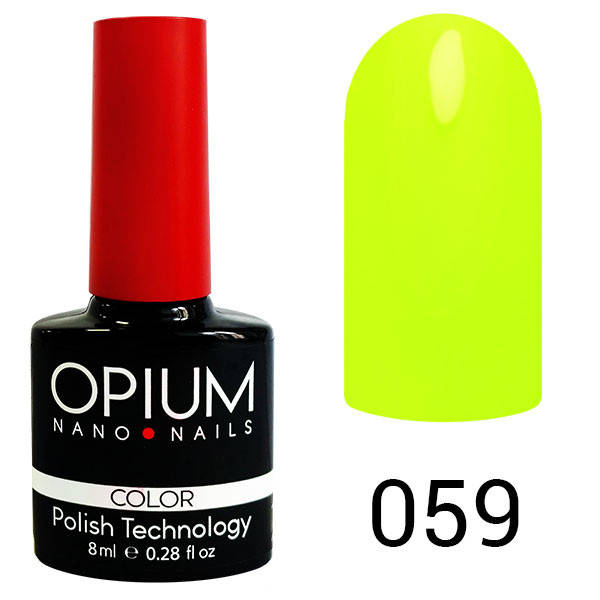 

Гель лак OPIUM 8ml.№59 "Кислотно желтый"