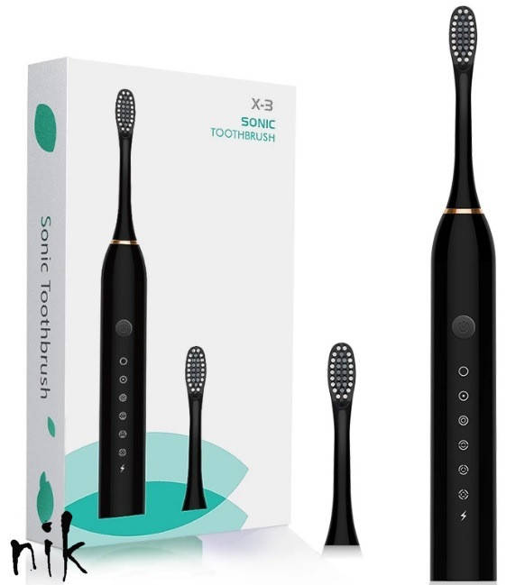 

Електрична зубна щітка sonic x-3, 6 режимів очищення, электрощетка
