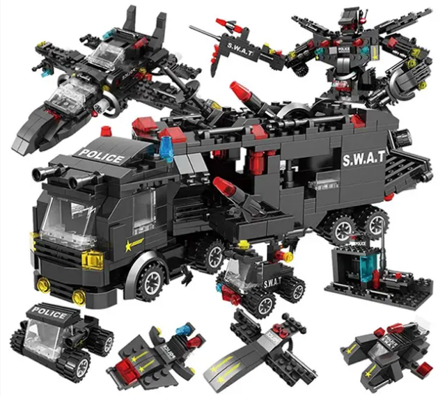 

Лего, Конструктор полицейский участок 508шт! LEGO, Черный