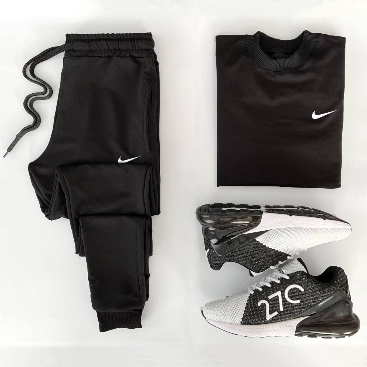 

Мужской Спортивный Костюм Nike в Черном Цвете | Черный Свитшот+Спортивки Найк XXL