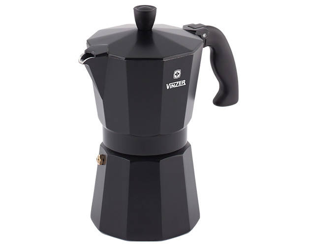 

Гейзерная кофеварка Vinzer Moka Nero на 3 чашки 89394