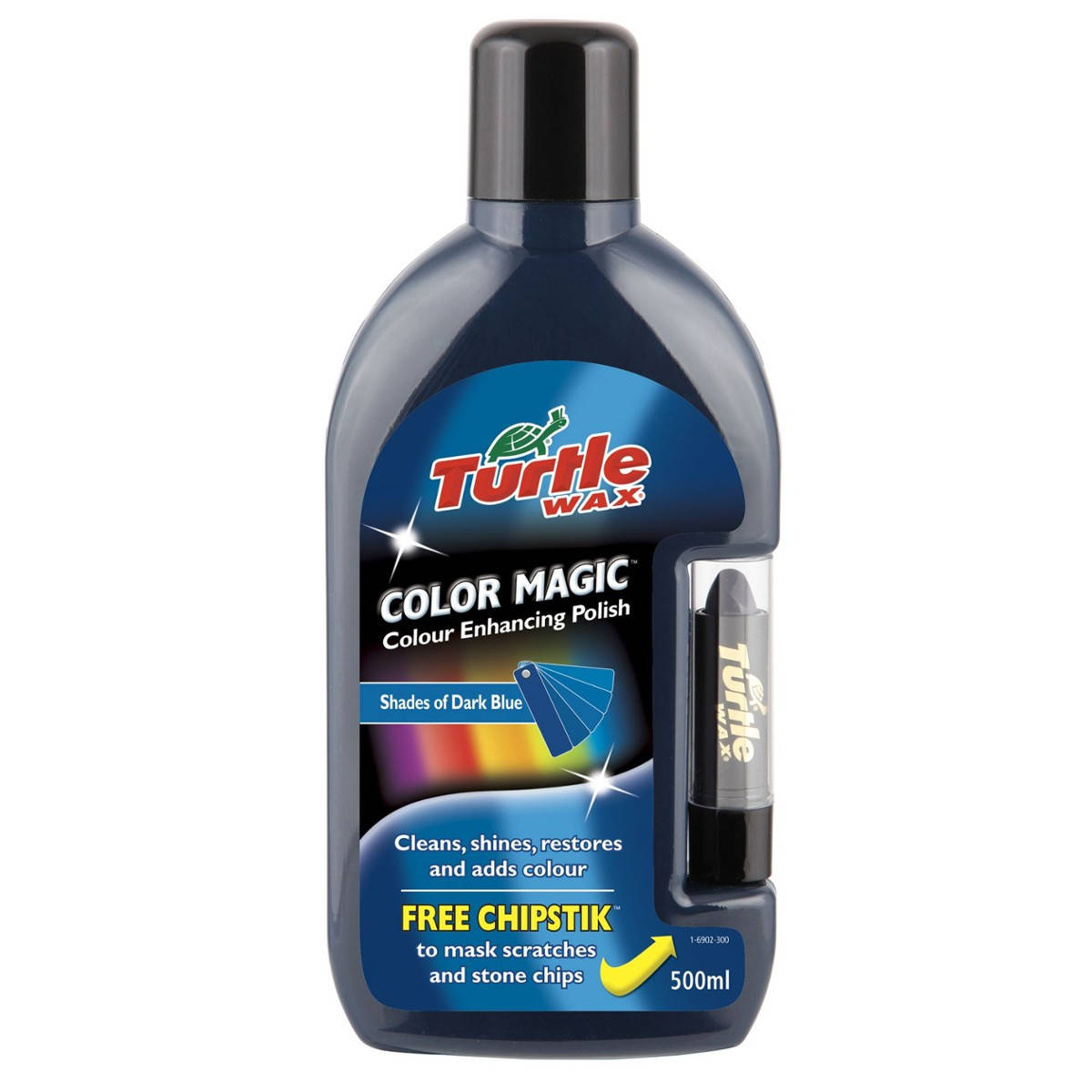 

70-036 Восковой автополироль синий TURTLE WAX COLOR MAGIC Blue с карандашом 500 мл