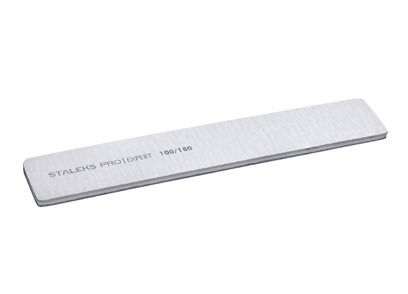 

Пилка для ногтей шикорая прямая STALEKS EXPERT 100/180 грит NFB-30/1
