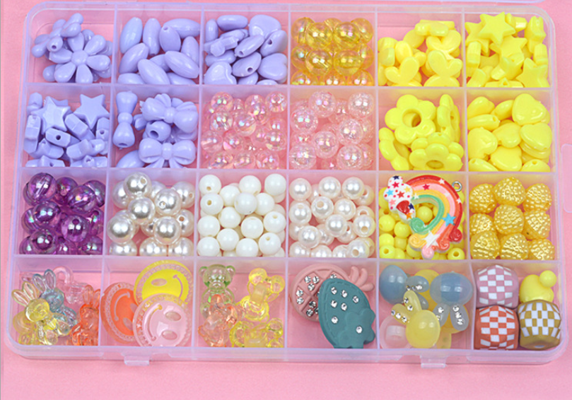 

Детский набор для творчества Beads Set Бусины бисер кристаллы (26/04) Разноцветный