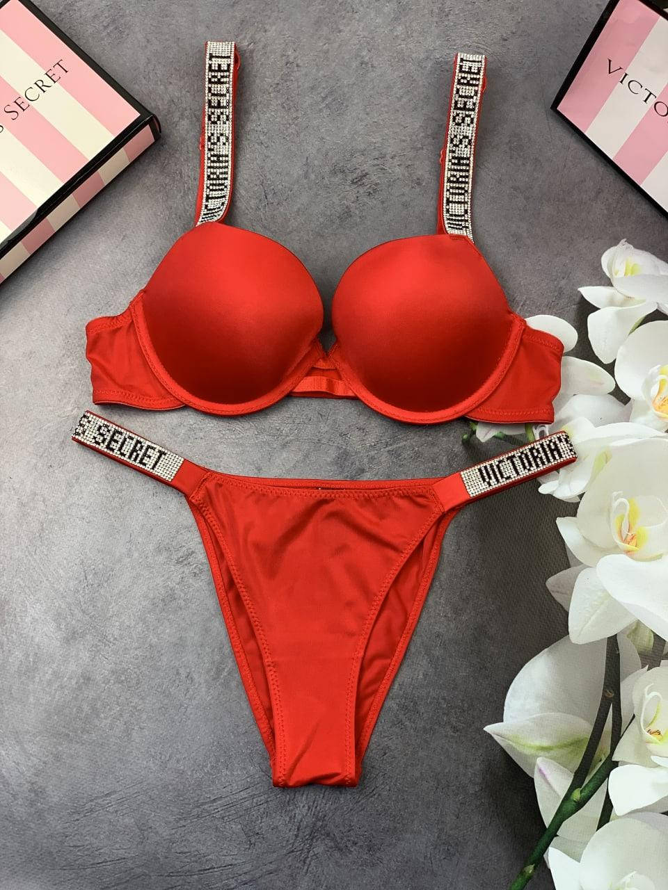 

Комплект Нижнего белья Victoria’s Secret Стразы