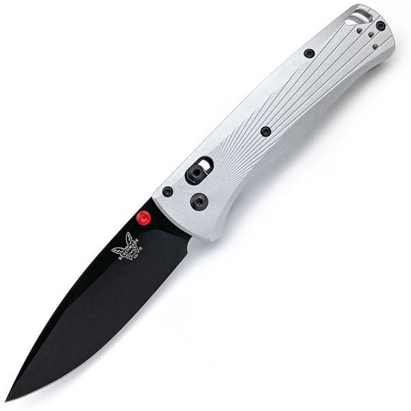 

Нож Benchmade 535BK-4 Bugout Aircraft Aluminum Сірий з чорним клинком, Черный