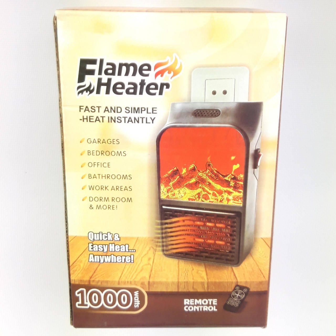 

Портативный камин обогреватель с дисплеем +Пульт Flame Heater LCD