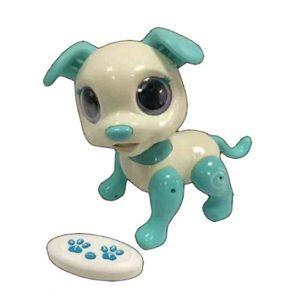 

Интерактивная собачка, игрушка на радиоуправлении cute friends свет, звук от Junfa Toys, Синий