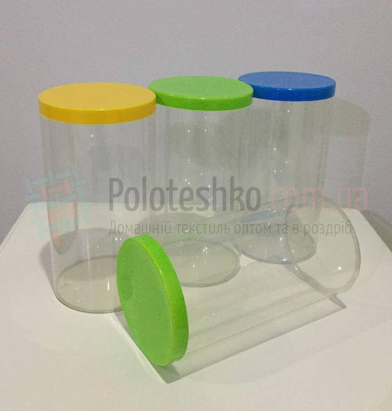 

Пластиковый тубус с цветной крышкой, Синий