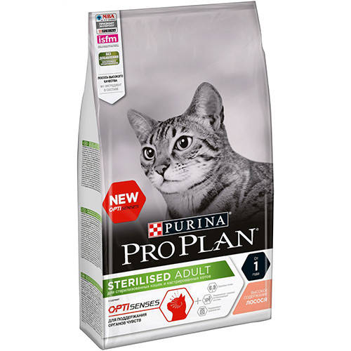 

Сухой корм Про План (Pro Plan) для стерилизованных кошек, с лососем 10 КГ