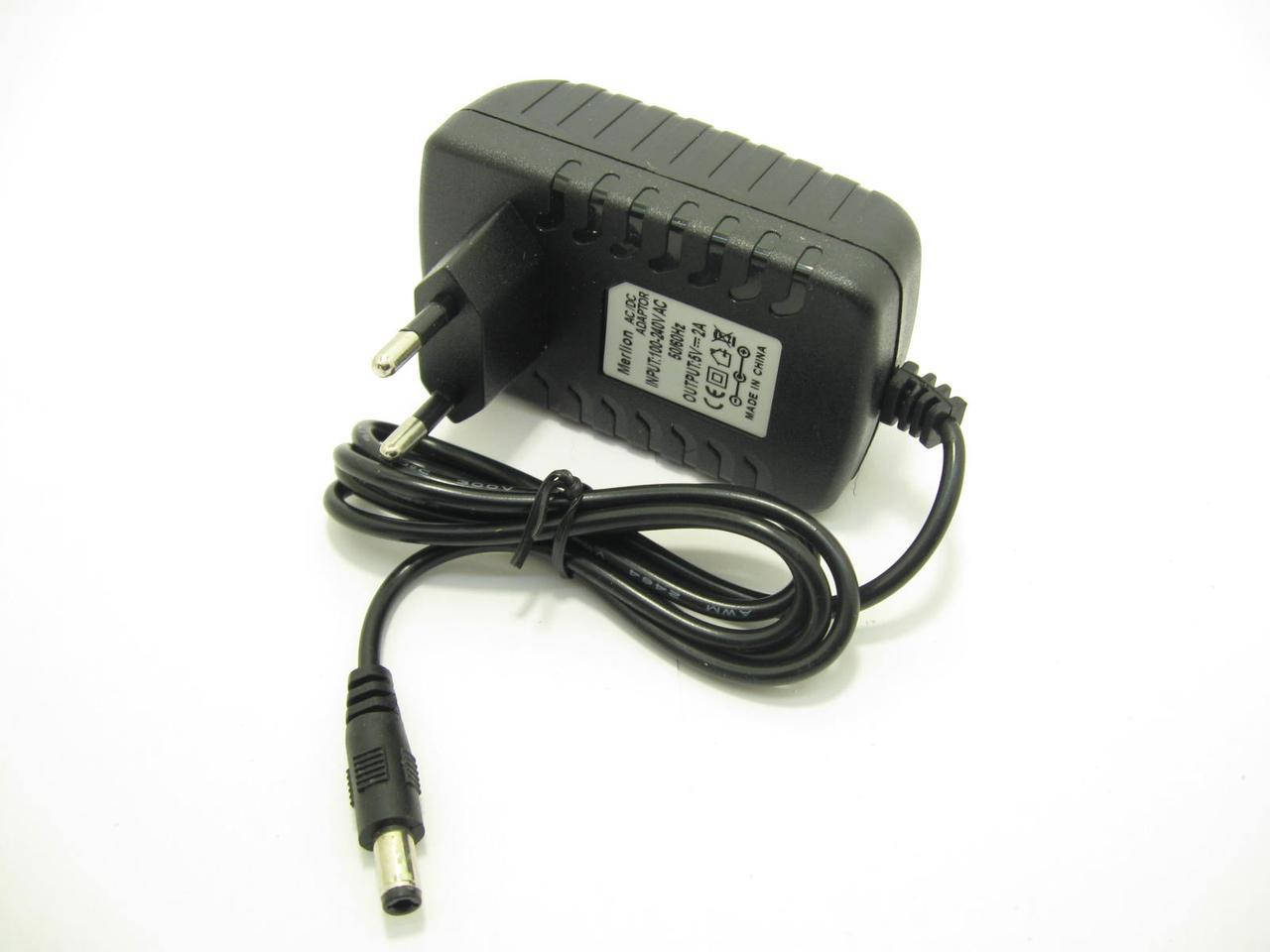 

Блок питания 5V 2A штекер 5.5x2.5mm, Черный