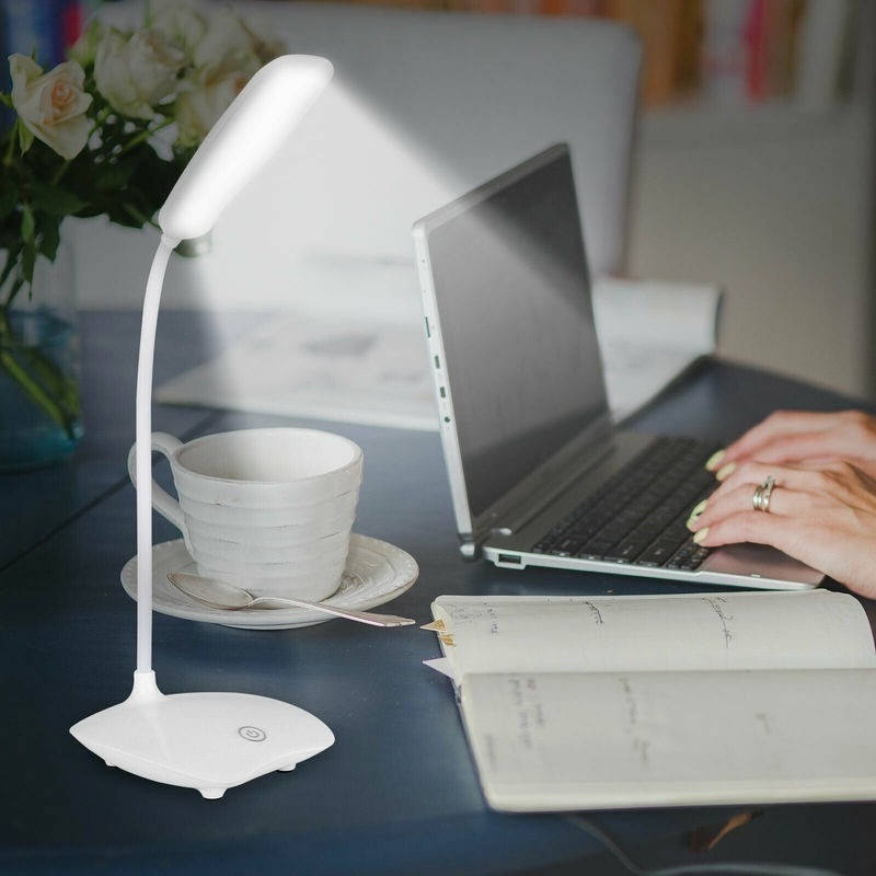 

Настольный светильник Lova eye lamp с аккумулятором / Светодиодная лампа, Белый