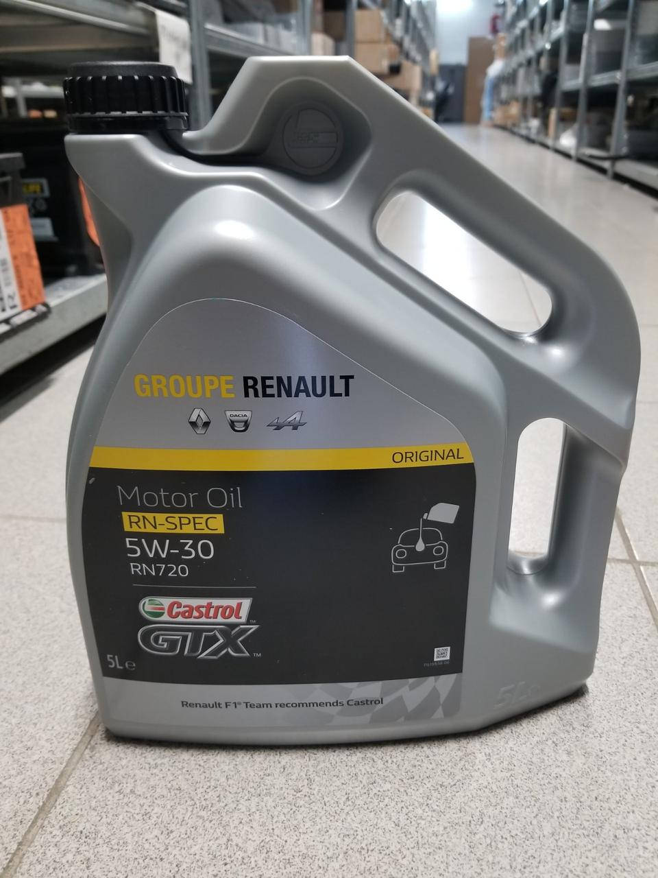 

Renault (Original) 7711658108 - Моторное масло Castrol GTX RN 720 5W-30 (5л.)