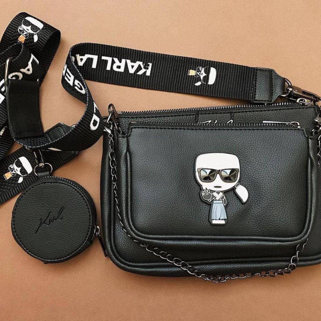 

Сумка Karl Lagerfeld 3 в 1 черная женская, Черный